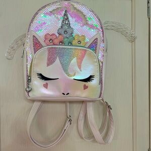 Like new OMG accessories, flower crown, Miss Gwen, unicorn mini backpack